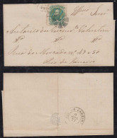 Brazil Brasil 1871 Cover ESTACAO DE UBA PA 1518 Fazenda De S. Luiz To RIO - Storia Postale