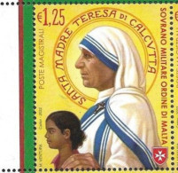 SOVEREIGN MILITARY ORDER OF MALTA, SMOM, 2022, MNH, MOTHER TERESA,1v - Mutter Teresa