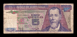 Guatemala 5 Quetzales 1986 Pick 67 Bc F - Guatemala