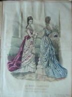 La Mode Illustrée 1879 - Gravure D'époque XIXème ( Déstockage Pas Cher) Réf; B 127 - Avant 1900