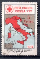 ITALIE /  TRES BEAU TIMBRE POUR LA CROIX ROUGE DE 5 Cent. DE 1915  OBLITERE - Cinderellas