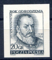 POLOGNE < ESSAI Yvert N° 723 à 725 - RENAISSANCE KOCHANOWSKI + COUR WAWEL + MIKOLAJ - Prototype De Gravure - Variétés & Curiosités