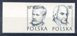 POLOGNE < ESSAI Yvert N° 895 + 896 - MEDECINS JEDRZEJ SNIADECKI + TYTUS CHALUBINSKI - Prototype De Gravure - Abarten & Kuriositäten