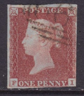 GB Victoria Line Engraved Penny Red .  Good Used - Oblitérés