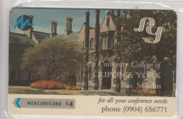 Mercury -  Phonecard - 'Ripon & York'  - Mint Wrapped £4 - Mercury Communications & Paytelco