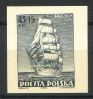 POLOGNE < ESSAI Yvert N° 659 - FREGATE " DOR POMORZA " (Voilier  Ship) - Prototype De Gravure - Plaatfouten & Curiosa