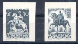 POLOGNE < ESSAI Yvert N° 806A + 809A - ROI JAN III SOBIESKI + PRINCE JOZEF PONIATOWSKI - Prototype De Gravure - Abarten & Kuriositäten