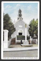 Ste Anne De Beaupré  Québec - C.P.A.  Vieille Église 1676 Et La Fontaine Miraculeuse - Old Church & Miraculous Fountain - Ste. Anne De Beaupré