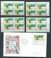 Canada - # 530 Match Set MNH + FDC - Christmas 1970 - Snowmobile And Trees - Blocs-feuillets