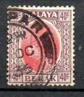 Col33 Malaisie Perak 1935  N° 49 Oblitéré Cote : 5,50€ - Perak