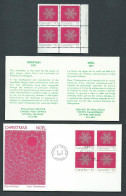 Canada - # 556 LR.PB. MNH + Block Of 4 On FDC - Christmas 1971 - Blocs-feuillets