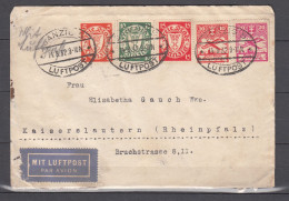 Danzig 1932,Mi 193,194D,202,203,214 Auf Brief Mit Luftpost Befördert Nach Kaiserslautern(D3554) - Cartas & Documentos