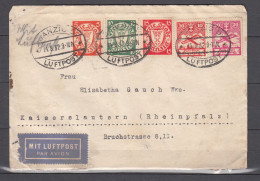 Danzig 1932,Mi 193,194D,202,203,214 Auf Brief Mit Luftpost Befördert Nach Kaiserslautern(D3554) - Briefe U. Dokumente