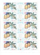1981. USSR/Russia, Space,  185 Days In Space, Sheet Of 10 Sets, Bended In Half, Mint/** - Unused Stamps