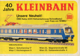 Catalogue KLEINBAHN 1987 Preisliste No 39 1a Versione ÖBB  ATS  Spur HO 1/87 - German