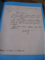 EDOUARD VANDAL Autographe Signé 1865 DIRECTEUR POSTES EMPIRE Au DUC DE BASSANO NAPOLEON III - Politicians  & Military