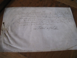 JEAN-BAPTISTE VASSAL Autographe Signé 1621 PHELYPEAUX LOUIS XIII Parchemin RARE - Personnages Historiques