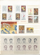 Jugoslavia & Makedonia Makedon Charity Issues Lot Of MNH Souvenir Sheets Perf + Imperf + Blocks - Charity Issues