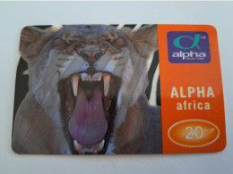 DUITSLAND/ GERMANY  / PREPAIDS CARD /  TIGER/TIGRE  / ALPHA AFRIKA         /   DM 20,-     USED     CARD **14637** - K-Serie : Serie Clienti