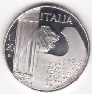 Médaille 20 LIRE 1943 MUSSOLINI – DUCE - Andere & Zonder Classificatie