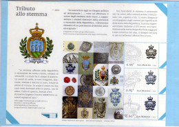 SAN MARINO 2012-TRIBUTO ALLO STEMMA-FOGLIETTO NUOVO-BF 117 - Unused Stamps