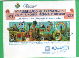 SAN MARINO 2012-UNESCO-FOGLIETTO NUOVO-BF 118 - Unused Stamps