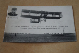 Aviation ,aviateur, Avion Piloté Par Delagrange,1909, Ancienne Carte Photo Originale, Pour Collection - Aviatori