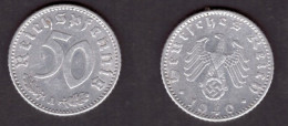 GERMANY   50 REICHSPFENNIG 1940 A (KM # 96) #7343 - 50 Reichspfennig