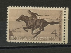 USA - 100 ANS DE LA POSTE PAR CHEVAUX N° Yt 689** - Neufs