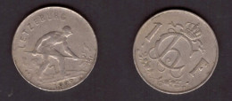 LUXEMBOURG   1 FRANC 1962 (KM # 46.3) #7346 - Luxembourg