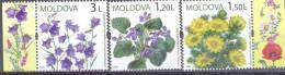 2009. Moldova, Wild Flowers, 3v,  Mint/** - Moldavie