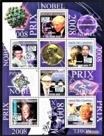 The Nobel Prize - Prix Nobel 2008 -|- Comores, 2008 - MNH . Perforated - Prix Nobel