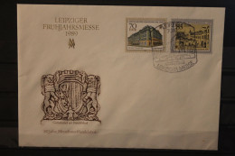 DDR 1989;  Leipziger Frühjahrsmesse 1989, Messebrief; MiNr. 3235-36; SST - Buste - Usati