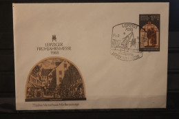 DDR 1988; Ganzsache U 8; Leipziger Frühjahrsmesse 1988, SST - Enveloppes - Oblitérées