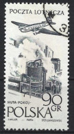 Poland 1957. Scott  #C41 (U) Plane Over ''Peace'' Steelworks - Gebraucht