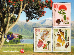 New Zealand - 2012 - Native Trees - Indonesia '12 Stamp Exhibition - Mint Souvenir Sheet - Unused Stamps