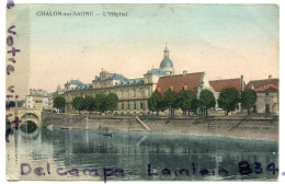 -  Chalon Sur Saône - L'Hôpital, Cliché Rare, Non écrite, Coins Ok, TBE, Scans. - Chalon Sur Saone