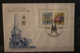 DDR 1986;  Leipziger Herbstmesse 1986, Messebrief; MiNr. Block 85, ESST - Umschläge - Gebraucht