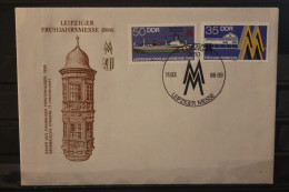 DDR 1986;  Leipziger Frühjahrsmesse 1986, Messebrief; MiNr. Block 3003-04, ESST - Buste - Usati