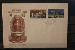 DDR 1982;  Leipziger Frühjahrsmesse 1982, Messebrief; MiNr. 2683-84, ESST - Buste - Usati