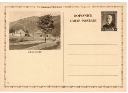Czechoslovakia Illustrated Postal Stationery Card Krkonoše - CDV46/7 - Cartes Postales