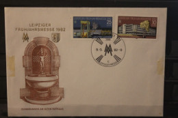 DDR 1982;  Leipziger Frühjahrsmesse 1982, Messebrief; MiNr. 2683-84, ESST - Buste - Usati