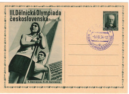 1934 III Dělnická Olympiáda - CDV54/1 - Postkaarten