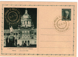 1934 III Dělnická Olympiáda - CDV54/7 - Postkaarten