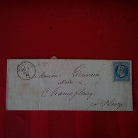 LETTRE ARCIS SUR AUBE POUR CHAMP FLEURY PAR PLANCY - 1849-1876: Klassieke Periode