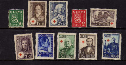 Finlande (1935-38) - Croix-Rouge - Lion Neufs**/* -  MNH Or MLH - Unused Stamps