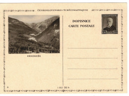 Czechoslovakia Illustrated Postal Stationery Card Krkonose - CDV67/6 - Cartes Postales