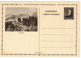 Czechoslovakia Illustrated Postal Stationery Card Tatry - CDV67/3 - Postkaarten