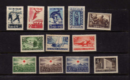 Finlande (1938-39) - Croix-Rouge - Sports - Evenements - Neufs* - MLH Or MH - Unused Stamps