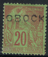 OBOCK - N°16 - NEUF AVEC GOMME - LEGERE TRACE DE CHARNIERE - COTE 60€ - VERSO 2 SIGNATURES DONT BRUN. - Unused Stamps